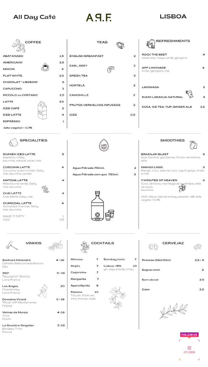 Menu A.p. F. Cafe & Restaurant-2