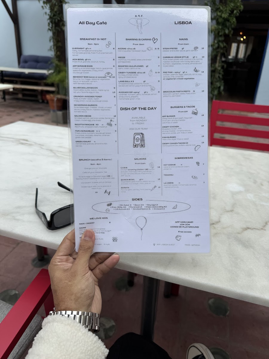 Menu A.p. F. Cafe & Restaurant-8